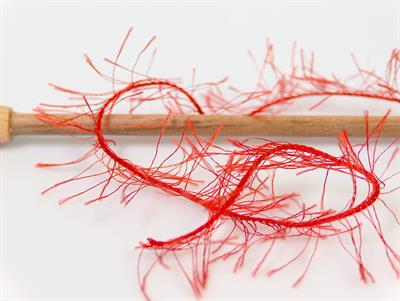 Lot of 4 x 100gr Skeins Ice Yarns EYELASH 100GR Hand Knitting Yarn Bright Red