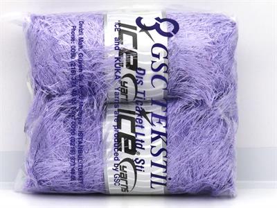 2x200gr. EYELASH BULKY  Açık Lila Yumoş, Sakallı, Kışlık, Kalın