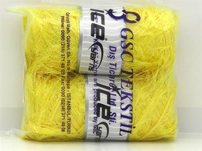 2x200gr. EYELASH BULKY  Açık Sarı Yumoş, Sakallı, Kışlık, Kalın