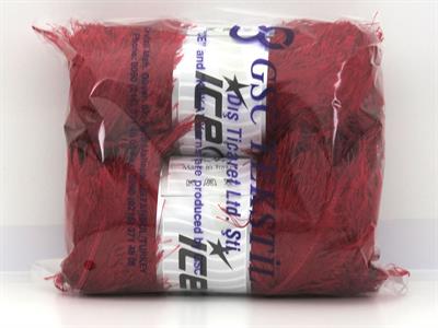 2x200gr. EYELASH BULKY  Kırmızı Yumoş, Sakallı, Kışlık, Kalın