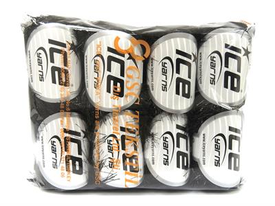 8x50gr. EYELASH DAZZLE 50GR Metalik Simli Siyah Metalik Simli, Yumoş, Sakallı, Kışlık, Kalın