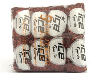 8x50gr. EYELASH DAZZLE 50GR Metalik Simli Kahverengi, Bakır Metalik Simli, Yumoş, Sakallı, Kışlık, Kalın