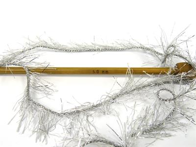 8x50gr. EYELASH DAZZLE 50GR Metalik Simli Gümüş Metalik Simli, Yumoş, Sakallı, Kışlık, Kalın