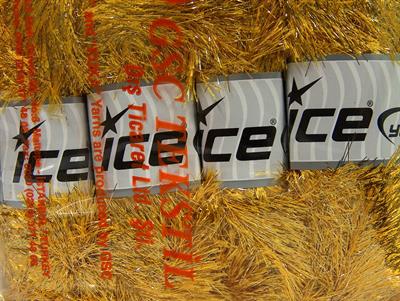 4x100gr. EYELASH DAZZLE Metalik Simli Altın Metalik Simli, Yumoş, Sakallı, Kışlık, Kalın