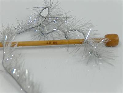 4x100gr. EYELASH DAZZLE Metalik Simli Gri, Gümüş Metalik Simli, Yumoş, Sakallı, Kışlık, Kalın