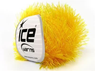 Lot of 8 Skeins Ice Yarns EYELASH GLITZ 50GR Hand Knitting Yarn Gold