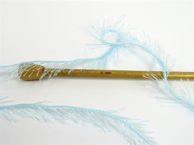 Lot of 8 Skeins Ice Yarns EYELASH GLITZ 50GR Yarn Light Turquoise