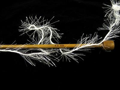 Lot of 8 Skeins Ice Yarns EYELASH GLITZ 50GR Hand Knitting Yarn Optical White