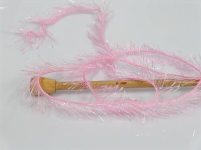 4x100gr. EYELASH GLITZ Simli Açık Pembe Metalik Simli, Yumoş, Sakallı, Kışlık, Kalın