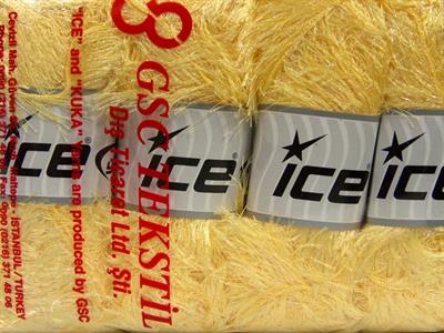 4x100gr. EYELASH GLITZ Simli Açık Sarı Metalik Simli, Yumoş, Sakallı, Kışlık, Kalın