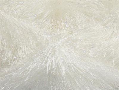 4x100gr. EYELASH GLITZ Simli Beyaz Metalik Simli, Yumoş, Sakallı, Kışlık, Kalın