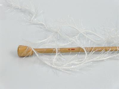 4x100gr. EYELASH GLITZ Simli Beyaz, Optik Beyaz Metalik Simli, Yumoş, Sakallı, Kışlık, Kalın