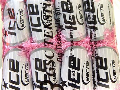 8x50gr. EYELASH  Açık Pembe Yumoş, Sakallı, Kışlık, Kalın