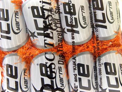 8x50gr. EYELASH Turuncu  Yumoş, Sakallı, Kışlık, Kalın