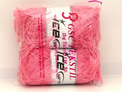 2x200gr. EYELASH SUPERBULKY  Şeker pembe Yumoş, Sakallı, Kışlık, Çok Kalın