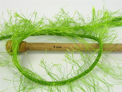 2x200gr. EYELASH SUPERBULKY  Yeşil Yumoş, Sakallı, Kışlık, Çok Kalın