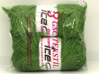 2x200gr. EYELASH SUPERBULKY  Orman Yeşili Yumoş, Sakallı, Kışlık, Çok Kalın