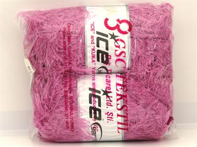 2x200gr. EYELASH SUPERBULKY  Açık Pembe Yumoş, Sakallı, Kışlık, Çok Kalın