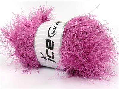 2x200gr. EYELASH SUPERBULKY  Açık Pembe Yumoş, Sakallı, Kışlık, Çok Kalın