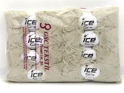 8x50gr. FAUX FEATHER  Bej Yumoş, Sakallı, Kışlık, Kalın