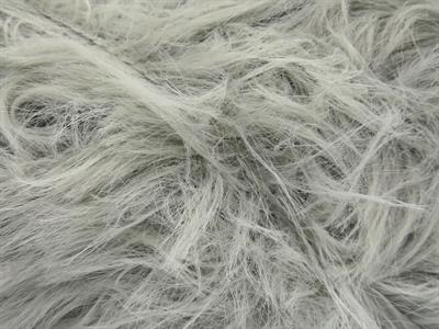 8x50gr. FAUX FEATHER  Açık Gri Yumoş, Sakallı, Kışlık, Kalın