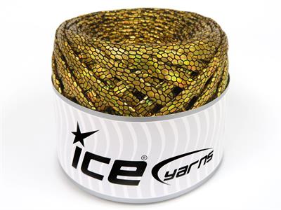 1x170gr. FAUX LEATHER  Altın Şerit, Yazlık İplikler, Çok Kalın, Batik Desenli