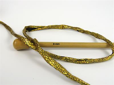 1x170gr. FAUX LEATHER  Altın Şerit, Yazlık İplikler, Çok Kalın, Batik Desenli