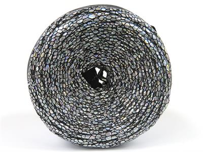 1x170gr. FAUX LEATHER  Gümüş Şerit, Yazlık İplikler, Çok Kalın, Batik Desenli