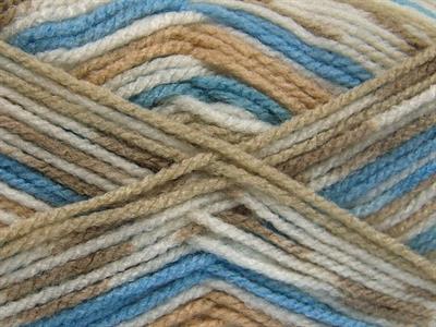 4x100gr. FAVORITE BABY Akrilik Beyaz, Deve Tüyü, Bej, Bebe Mavisi Kışlık, Bebe, Düz iplikler, Batik Desenli, Worsted, 100% Akrilik