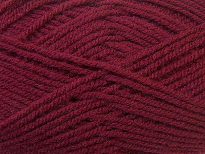 4x100gr. FAVORITE Akrilik Bordo Kışlık, Düz iplikler, Worsted, 100% Akrilik