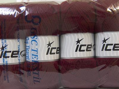 4x100gr. FAVORITE Akrilik Bordo Kışlık, Düz iplikler, Worsted, 100% Akrilik