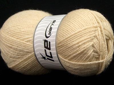 4x100gr. FAVORITE Akrilik Krem Kışlık, Düz iplikler, Worsted, 100% Akrilik