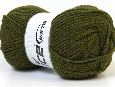 4x100gr. FAVORITE Akrilik Koyu yeşil Kışlık, Düz iplikler, Worsted, 100% Akrilik
