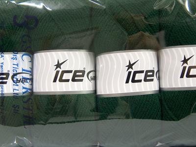 4x100gr. FAVORITE Akrilik Koyu yeşil Kışlık, Düz iplikler, Worsted, 100% Akrilik