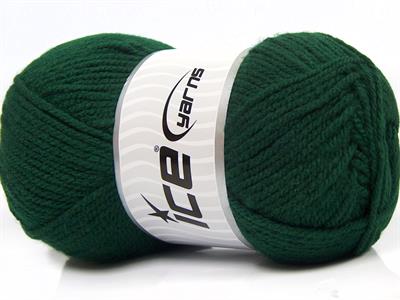 4x100gr. FAVORITE Akrilik Koyu yeşil Kışlık, Düz iplikler, Worsted, 100% Akrilik