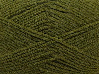 4x100gr. FAVORITE Akrilik Koyu yeşil Kışlık, Düz iplikler, Worsted, 100% Akrilik