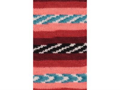 Lot of 4 x 100gr Skeins Ice Yarns FAVORITE ETHNIC Yarn Burgundy Red Salmon Turquoise Black White