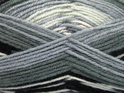 Lot of 4 x 100gr Skeins Ice Yarns FAVORITE ETHNIC Yarn Grey Shades