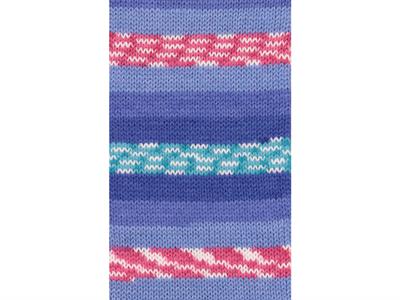 Lot of 4 x 100gr Skeins Ice Yarns FAVORITE ETHNIC Yarn Blue Shades Turquoise White Pink