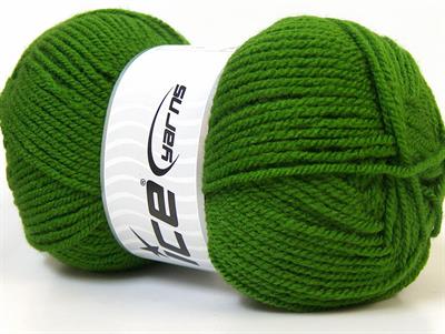 4x100gr. FAVORITE Akrilik Yeşil Kışlık, Düz iplikler, Worsted, 100% Akrilik