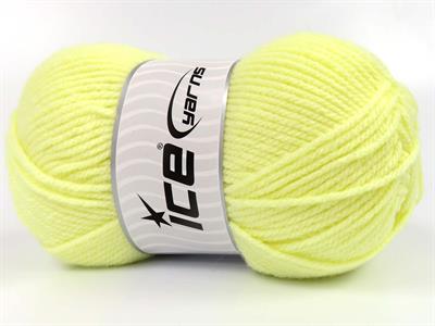 4x100gr. FAVORITE Akrilik Limon Sarısı Kışlık, Düz iplikler, Worsted, 100% Akrilik