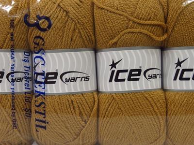 4x100gr. FAVORITE Akrilik Açık Kahve Kışlık, Düz iplikler, Worsted, 100% Akrilik