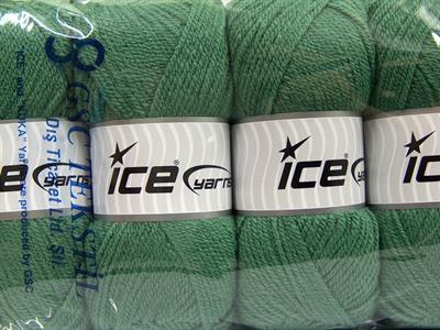 4x100gr. FAVORITE Akrilik Açık Yeşil Kışlık, Düz iplikler, Worsted, 100% Akrilik