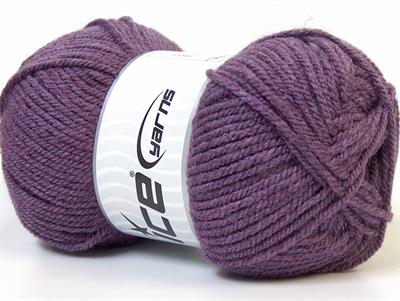 4x100gr. FAVORITE Akrilik Açık Mürdüm Kışlık, Düz iplikler, Worsted, 100% Akrilik