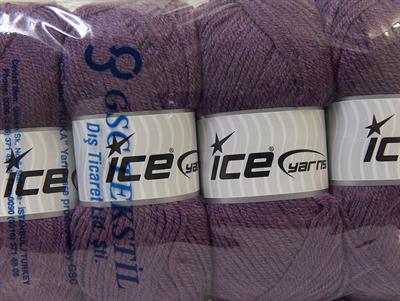 4x100gr. FAVORITE Akrilik Açık Mürdüm Kışlık, Düz iplikler, Worsted, 100% Akrilik