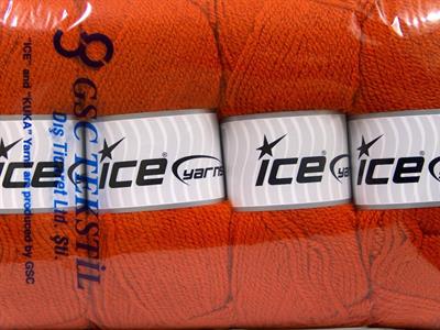 4x100gr. FAVORITE Akrilik Turuncu Kışlık, Düz iplikler, Worsted, 100% Akrilik