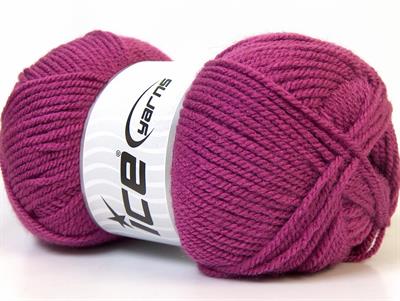 4x100gr. FAVORITE Akrilik Gül pembe Kışlık, Düz iplikler, Worsted, 100% Akrilik
