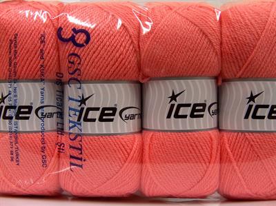 4x100gr. FAVORITE Akrilik Somon Kışlık, Düz iplikler, Worsted, 100% Akrilik