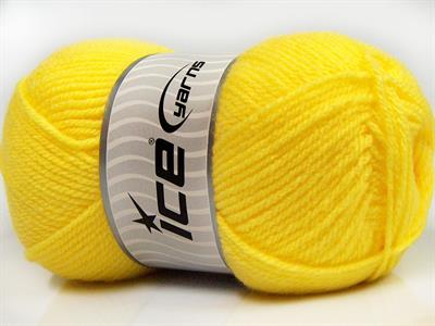 4x100gr. FAVORITE Akrilik Sarı Kışlık, Düz iplikler, Worsted, 100% Akrilik