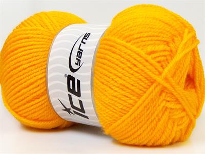 4x100gr. FAVORITE Akrilik Sarı Kışlık, Düz iplikler, Worsted, 100% Akrilik